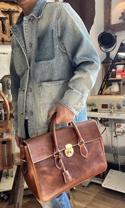 Borsa Multifunzionale da Uomo Artigianale e Alla Moda, Alta Qualità, Vera Pelle. Borse Business - Product Image 4