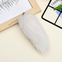 Porte-clés en peluche créatif pour sac et bagages, pendentif pour cartable, adorable figurine en fausse fourrure pour téléphone, couleur unie