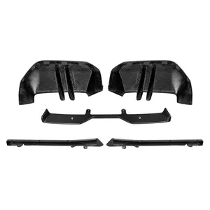 Difusor Trasero de Reemplazo Directo para BMW Serie 5 G60 MP Tipo 2024-IN, Fibra de Carbono Real Brillante, Tejido Twill 3x3, Labio de Parachoques 5 - Product Image 6