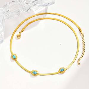 Collier pendentif cerise Zhongzhe en acier inoxydable plaqué or 18 carats, chaîne fine, étanche et hypoallergénique – Nouvelle collection - Product Image 4