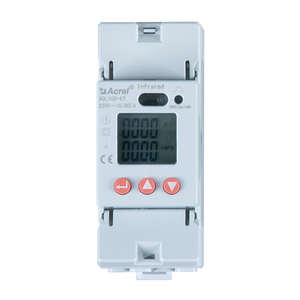 Compteur d'énergie multifonction monophasé 2P pour mesure de l'énergie <span class=keywords><strong>kWh</strong></span>, U, I, P, Q, S, PF, support communication infrarouge - Product Image 4