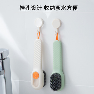 Schuhbürste mit Seifenspender, tragbarer Kunststoffgriff, Standardgröße zum Reinigen von Schuhen - Product Image 3