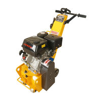 Scarificateur à béton professionnel à moteur essence pour le décapage de revêtements époxy, machine de fraisage de sol