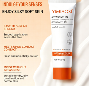 Crème pour le visage à l'astaxanthine, anti-rides, raffermissante, hydratante, soin de la peau, OEM ODM 50g - Product Image 5