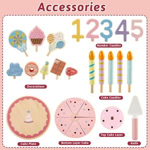 บ้านของเล่นเด็กสองชั้นลายครีมเค้กสตรอว์เบอร์รี วัสดุขนสัตว์และไม้ กล่องสี ขนาด 22x22x13 ซม. คุณภาพสูง ขายส่ง ของขวัญวันเกิด สำหรับเด็กอายุ 3 ปีขึ้นไป - Product Image 2