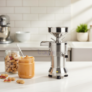 Electric Mini Peanut Butter Making Machine Vertical Bean Sesame Pistachio <b>Paste</b> Grinder Sauce Maker Machine for Home Use - Product Image 1