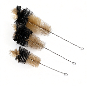Brosse <span class=keywords><strong>de</strong></span> laboratoire à tête ronde et manche lisse, en poils naturels doux et élastiques, pour le nettoyage des résidus STEM à la maison et à l'école - Product Image 2