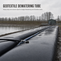 Tube géotextile pour la déshydratation des boues et la restauration des côtes, géosac non tissé haute résistance pour la construction marine