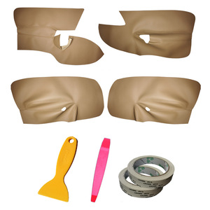 Volkswagen Golf 5 <b>Door</b> Panel Leather <b>Trim</b> Kit Black Microfiber Interior Upgrade With Installation Tools - Product Image 5