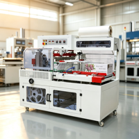 Machine d'emballage rétractable automatique en forme de L, tunnel thermique, machine d'emballage rétractable en PVC pour boîte cosmétique, emballage de film