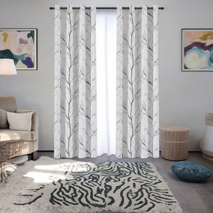 XinLan personnalisé 100% polyester fenêtre rideau salon Triple couche impression rideaux occultants - Product Image 1