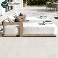 Chaise longue de jardin personnalisée pour patio, hôtel, plage, chaise longue de loisirs en plein air, chaise longue en teck pour piscine