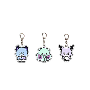 NASNAK Custom Wholesale PVC Cartoon UV Printed Acrylic <b>Keychain</b> Pendant Band Image Schoolbag Accessories Fashion Trend High - Product Image 2