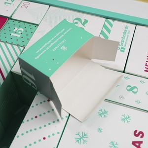 Custom Advent <b>Calendar</b> Empty Luxury Cardboard Beauty Cosmetic Packaging Countdown Christmas Advent <b>Calendar</b> Paper Gift Box - Product Image 5