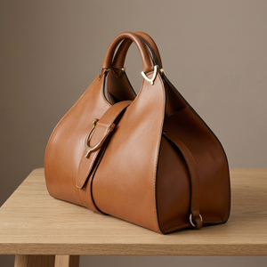 Pochette en cuir véritable BS INTERNATIONAL, mode féminine, qualité supérieure, fermeture éclair durable, deux sangles, bandoulière, 3L+ - Product Image 2