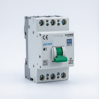 Yycore YYM1 125PV 2P 125A DC 500V Interruptor Automático Fotovoltaico Solar MCCB 20kA CE IEC 60947 2 Residencial PV