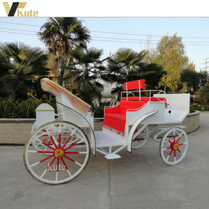 Remorque de mariage pour chevaux, transport spécial pour événements et fêtes, calèches royales dorées, bus électrique de tourisme - Product Image 1