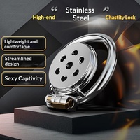Metal Flat Heart-Shaped Chastity Lock CB Cross-Dressing Sex SM Penis Adult Erotic Toy Bondage Birdcage Restraint