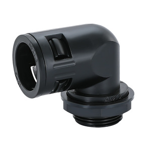 Qg Nylon Corrugated Pipe Right Angle Elbow 1/2 In Metric Threaded Connector For Electrical Wire Protection - Product Image 2
