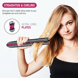 Lisseur et boucleur de cheveux sans fil 2 en 1 en aluminium, batterie USB 9600 mAh, garantie 1 an, léger, portable, pour usage domestique et hôtelier - Product Image 5
