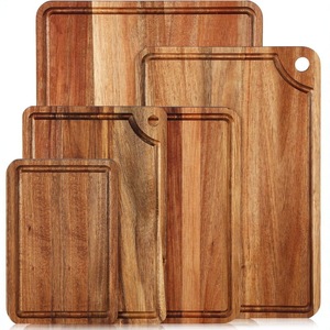 <b>Wooden</b> Cutting Board Set Rectangle Solid Wood Kitchen Chopping <b>Blocks</b> For Home Use - Product Image 1