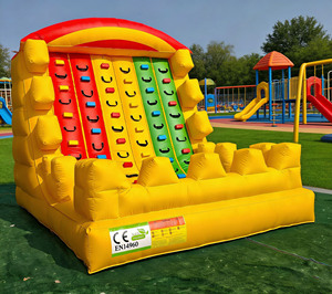 Château gonflable commercial en PVC avec mur d'escalade, toboggan, souffleur, capacité 400 kg, installation facile pour - Product Image 5