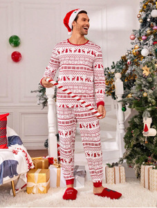 Pronto para Envio Novidades 2025 Conjunto de Loungewear de Natal Personalizado Pijamas de Natal para Família Combinando Conjunto Feminino - Product Image 2