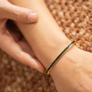Wholesale 316L Stainless Steel 14k 18k Gold Plated Fashion <b>Bracelets</b> & <b>Bangles</b> Enamel <b>Bracelet</b> for Women - Product Image 2