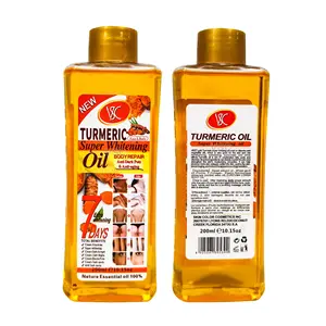 100% naturale naturale curcuma corpo viso Super sbiancante olio Anti-infiammatorio olio di riparazione giovane azienda pelle all'ingrosso olio essenziale