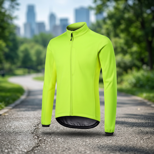 Unisex Reflective Breathable Windproof Lightweight 100% Polyester <b>Cycling</b> <b>Jacket</b> for Running and Bike - Product Image 3