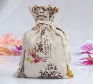 Eco-Friendly Natural Muslin Cotton Linen Gift Packaging Pouch New Design Jewelry <b>Crafts</b> Package Ribbon Handle for Shopping <b>Bags</b> - Product Image 2