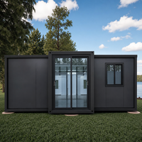Ventes d'usine Maison conteneur extensible de haute qualité de 40 pieds Villa mobile minuscule préfabriquée 2 chambres à coucher bureau cuisine en acier hôtel