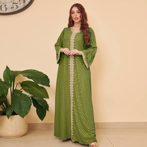 Nouvelle Robe Ample en Mousseline Imprimée Florale Africaine pour <span class=keywords><strong>Femme</strong></span>, Confortable, Antistatique, avec Ceinture, Idéale pour les Fêtes, Collection Été-Automne - Product Image 2