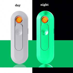 New Windproof Luxury Compact Mini Tungsten Cigarette Lighter Touch USB <b>Rechargeable</b> Electric <b>Torch</b> Business Gift Smoking - Product Image 2