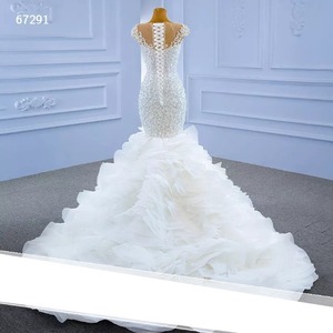 Robe de mariée perlée 2025 avec broderie, sequins et perles, traîne balayante, robes de mariée formelles, Vestidos De Noiva - Product Image 3