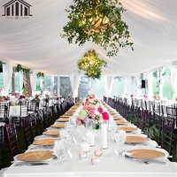 Tente de mariage durable avec matériau en alliage d'aluminium imperméable en PVC pour les fêtes en plein air Garantie 1 an