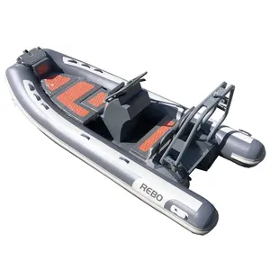 13ft Rhib 390 Aluminum RIB Hypalon/PVC Inflatable Rowing Tender Boat