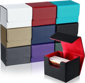 Premium PU Leather TCG Deck <b>Box</b> Holds100 Cards Durable Card Storage Case for Trading Card Games - Product Image 1