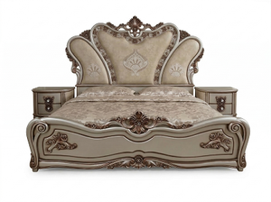 Luxury <b>Royal</b> Antique Hand-Carved Solid Wood Wedding <b>Bed</b> Custom Crafted for Premium Bedroom Interiors - Product Image 4