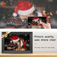 Cadre photo numérique transparent à rotation automatique avec écran tactile 10,1 pouces, lecteur MP3, vidéo AVI, art NFT et affichage d'objets infinis – Vente en gros