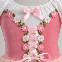 Robe de tutu longue pour femmes, sans manches, en polyester, costume de performance professionnel pour Le Lac des cygnes/Giselle