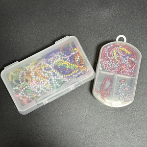 Transparent Plastic Storage Box With Dividers For Jewelry And Small Parts Eco-Friendly Desktop Organizer Rectangle Shape Less - Product Image 4