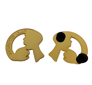 Precio al por mayor de fábrica, gran oferta, aleación de Zinc, esmalte duro, arenoso, personalizado, PIN de esgrima personalizado, insignia con embragues de mariposa - Product Image 6