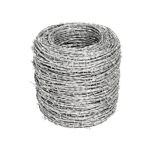 Rollo de Alambre de Púas de 50 kg, Galvanizado en Caliente, Acero de Alta Resistencia, Certificado ISO 9001, para Cercas de Seguridad - Product Image 4