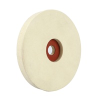 Disque de laine en feutre fabriqué à la machine de 7 pouces de diamètre 180 MM pour polir le verre, le bois, le marbre