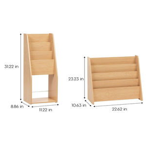 Espositore per Riviste Largo Marrone Chiaro <span class=keywords><strong>MR</strong></span> W con 4 Tasche Porta Libri - Product Image 5