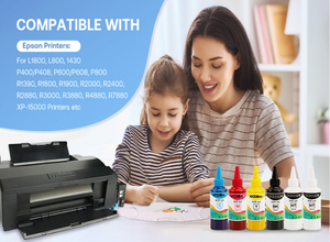 Encre pour impression sur textile, 100ml 250ml 1000ml 3800 ml, dtf, lavables et blanches, pour epson r1390, 3880, 4450, 4880, 4900 - Product Image 4