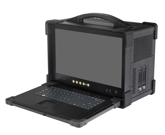 PIP-D617 17.3 Inch Industrial Downward Portable Computer Aluminum-Magnesium Alloy Chassis 1920*1080 Resolution Rugged Laptop