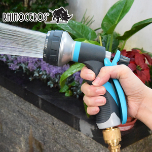 Tuinslang Koperen Mondstuk Sprinkler Met 8 Verschillende Spray Patronen, Duim Controle En Antislip - Product Image 3