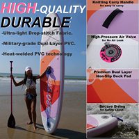 Planche SUP gonflable double couche tout rond pour planche de surf ISUP en 10'6'' * 32 ''* 6''